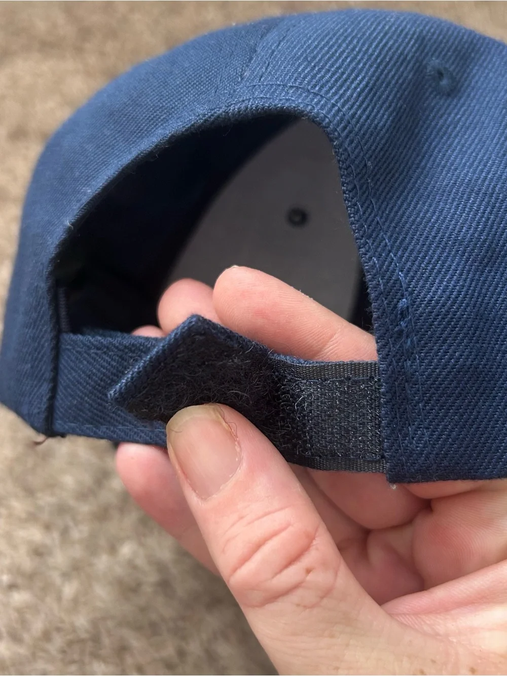 Nike Navy Blue Baseball Cap with White Swoosh